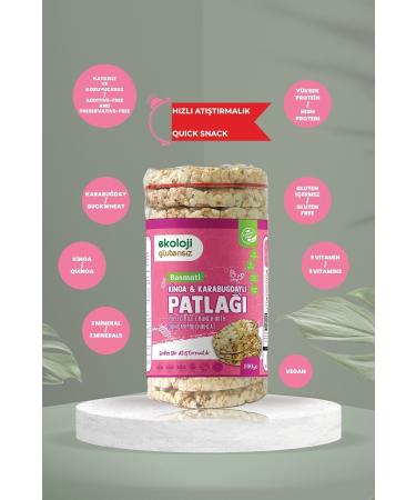 Ekoloji Gluten-free Gluten-free Quinoa & Buckwheat / Corn & Rice / Plain Rice Crisps 9 pcs - Buy Online on GoSupps.com
