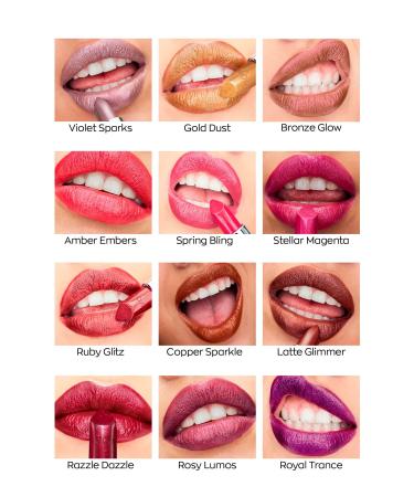 Avon Ultra Shimmer Shimmer Lipstick Rosy Lumos 2 Pack + Lovider Pocket Mirror Gift - Buy Online on GoSupps.com