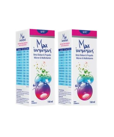 Max Immun Beta Glucan Propolis Elderberry Multivitamin Syrup 150 ml