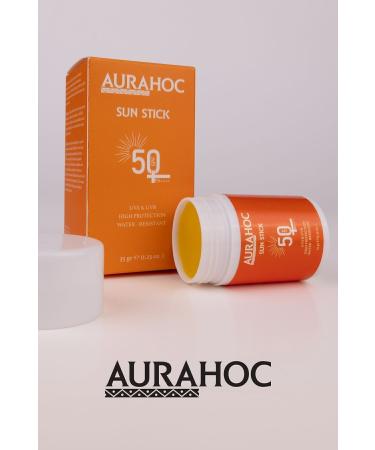 AURAHOC Anti-Spot Stick Sun Cream - 35gr | Spf 50 Mineral Filter High Protection - Buy Online on GoSupps.com