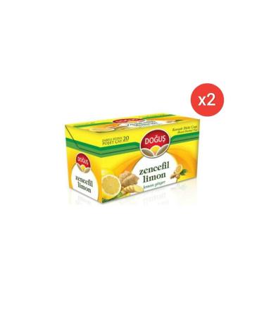 Dogus Ginger Lemon Herbal Tea 20 x 2 Pieces