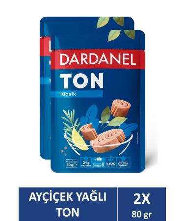 Dardanel Sunflower Oil Tuna Bag 80 gr X 2 Pieces