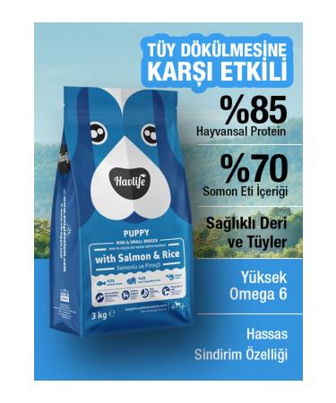 HAVLIFE 3kg Small Mini Breed Salmon Puppy Food