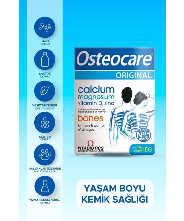 Osteocare Calcium Magnesium Zinc Vitamin D Containing Bone Health Vitamin 90 Tablets