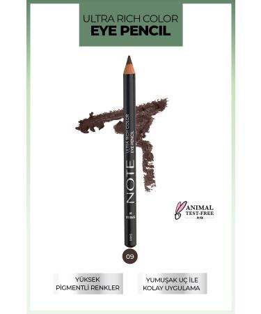 Note Cosmetics Ultra Rich Color Eye Pencil 09 Espresso - Bitter Coffee
