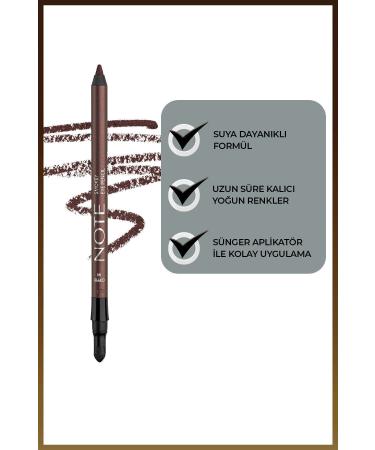 Note Cosmetics Smokey Eye Pencil Waterproof Applicator Waterproof Eye Pencil - 04 Copper - Copper - Buy Online on GoSupps.com