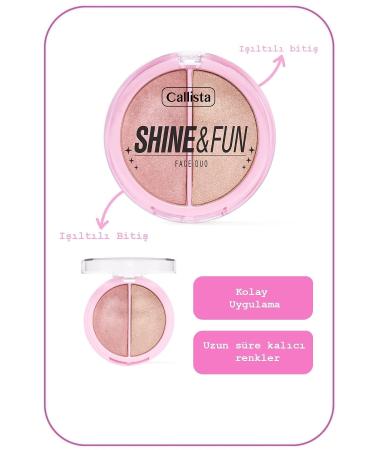 Callista Shine & Fun Face Duo Powder Blush & Highlighter Palette - 130 Shine Squad - Buy Online on GoSupps.com