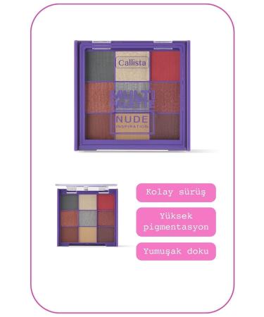Callista Multi Palette Eyeshadow Matte & Shimmer Powder Eyeshadow Palette - 102 Nude Inspiration - Buy Online on GoSupps.com