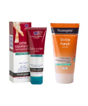 Neutrogena Cracked Heel Foot Care Cream 50ml and Anti-Acne Peeling Gel