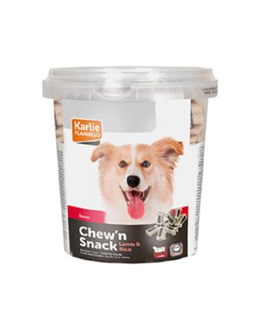 Flamingo Chewn Bones Lamb Rice Dog Reward Biscuit 500 gr