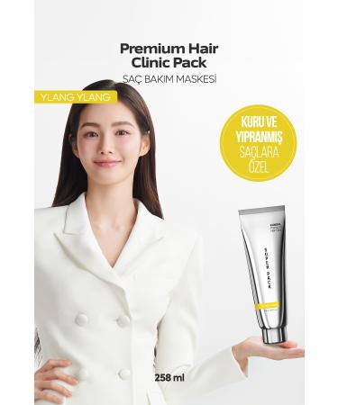 Kundal Intensive Moisturizing and Nourishing Hair Care Mask Premium Hair Clinic Pack 258ml(YLANG YLANG)