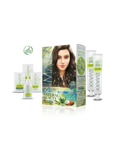 Natural Beauty Ammonia-Free Hair Dye 7.11 Intense Ash Blonde - Lisinya Alithestereo