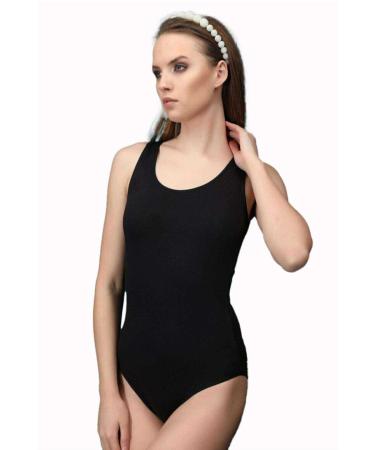 Skygo Elite Life Wide Strap Women's Seamless Snap Slip Body Black 878