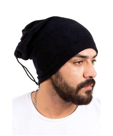 Skygo Polar Unisex Rope Beanie and Neck Warmer Black
