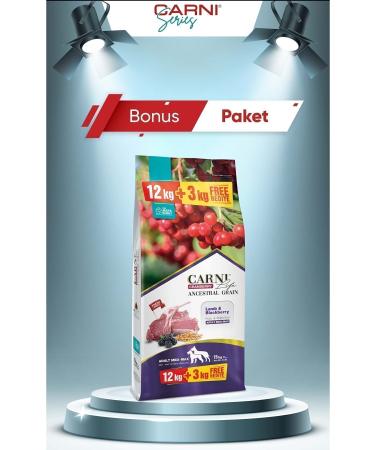 CARNI LIFE Carni Life Low Grain Lamb Meat Blackberry Medium Large Breed Dog Food 12 3 Kg