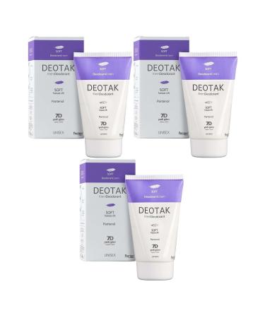 Deotak (LTD) Deotak Cream Deodorant 35ML Soft (Sensitive Skin) (Set of 3) (SINGLE)