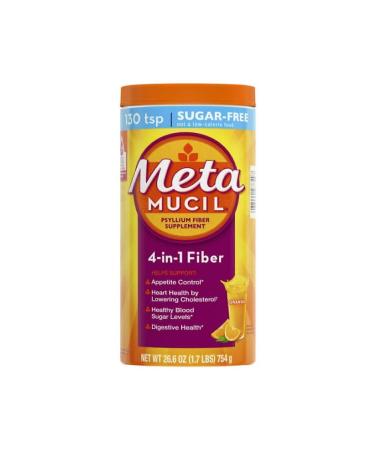 Metamucil 4-in-1 Fiber Sugar Free 754 g