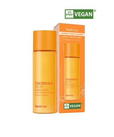 Farmstay Calendula Relief Sensitive Skin Vegan Emulsion 200 ml - Buy Online on GoSupps.com