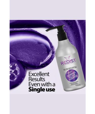 Redist Silver Shampoo for Dyed Highlighted White and Gray Hair 500 ml - Buy Online on GoSupps.com