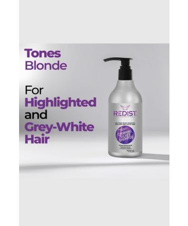 Redist Silver Shampoo for Dyed Highlighted White and Gray Hair 500 ml - Buy Online on GoSupps.com