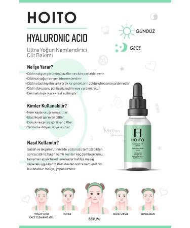 Hoito Hyaluronic Acid Serum 30ml - Intensive Moisturizing Anti-Aging Plumping Skin Care Serum - Buy Online on GoSupps.com
