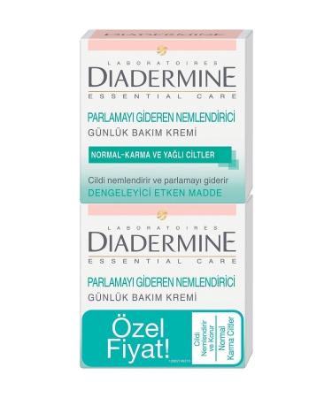 Diadermine Moisturizing Care Cream for Normal Mixed and Oily Skin 2-Pack 50 ml - Buy Online on GoSupps.com
