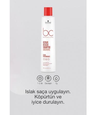 Bonacure Bc Clean Repair Shampoo for Treated and Damaged Hair 250ml | Reduces Breakage - Buy Online on GoSupps.com