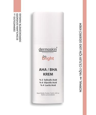Dermoskin Be Bright AHA/BHA Cream 33 ml - Anti-Skin Imperfections Care Cream - Buy Online on GoSupps.com