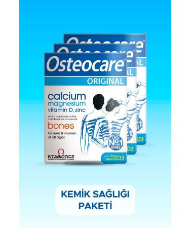 Osteocare Bone Health Vitamin 3-Pack Advantage Package Containing Calcium Magnesium and Vitamin D