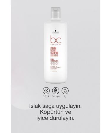 Bonacure BC Clean Emergency Rescue Shampoo 1000ml | Long-Term Care for Damaged Hair - Buy Online on GoSupps.com