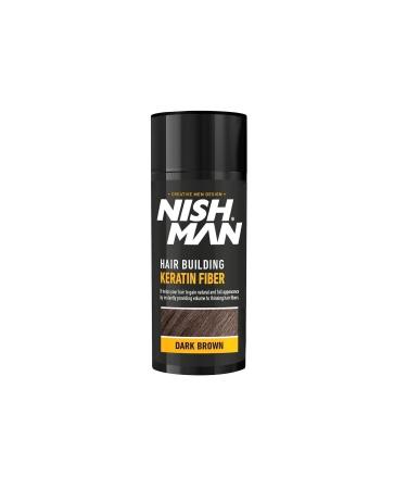 NISHMAN Dark Brown Keratin Fiber Hair Restorer - Single Pack 21 gr