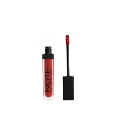 Note Cosmetics Mattemoist Lipgloss Semi-Matte Satin Finish Liquid Lipstick 407 Notisme - Red - Buy Online on GoSupps.com