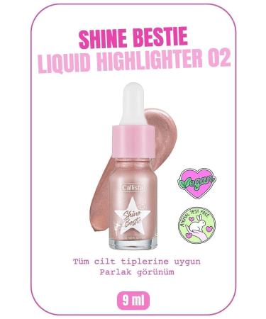 Callista Shine Bestie Highlighter Luminous Liquid Highlighter - 02 Mystic Pixie