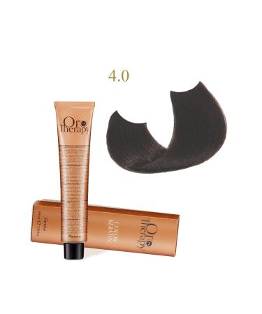 Fanola Oro Therapy 24k Color Keratin With Gold & Argan Oil 100ml (ammonia Free) 4.0 Chestnut