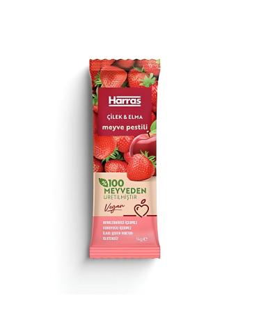 Harras Vegan Fruit Paste Strawberry and Apple 14gr X 10 Pieces - Buy Online on GoSupps.com