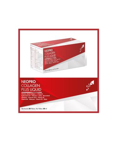 Neopro Collagen Plus Liquid 30 Vials - Hydrolyzed Fish Collagen Vitamin C Hyaluronic Acid - Buy Online on GoSupps.com
