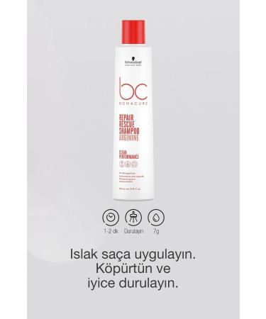 Bonacure Bc Clean Emergency Rescue Shampoo 250ml - Buy Online on GoSupps.com