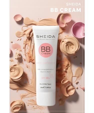 Sheida Bb Cream Medium (MEDIUM COLOR) 50ml - Spf 30 Protection Blemish Repair Natural Matte Finish - Buy Online on GoSupps.com