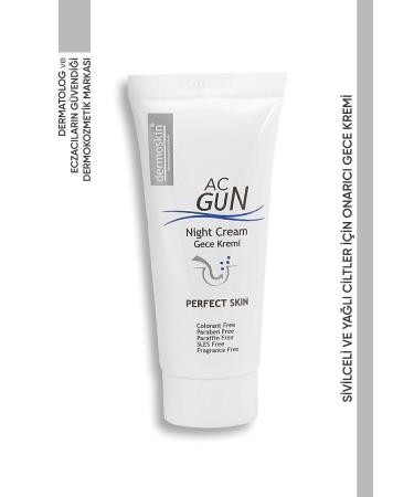 Dermoskin Acgun Repairing Night Cream for Acne and Acne Skin 30 Ml