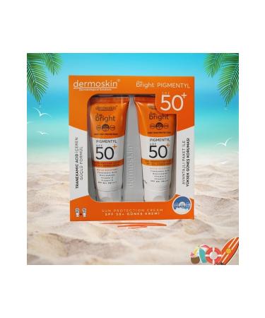 Dermoskin Be Bright Pigmentyl Sunscreen Spf 50+ Cream 75 Ml - 2 Pack - Buy Online on GoSupps.com
