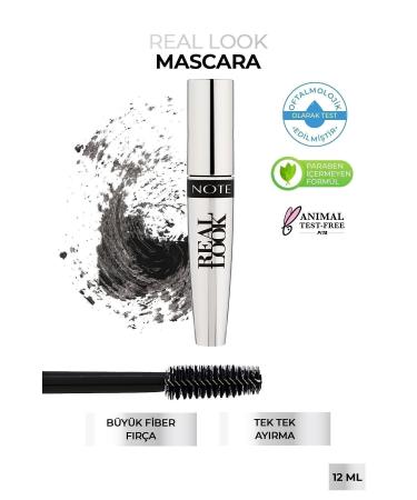 Note Cosmetics Real Look Lengthening and Defining Effect Eyelash Root Nourishing Mascara - Black