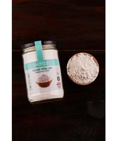 Wefood Organic Gluten Free Vegan Additive Free Rice Flour 500 Gr - Buy Online on GoSupps.com