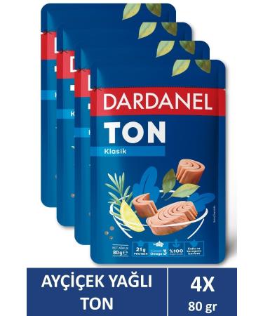 Dardanel Sunflower Oil Tuna Bag 80 gr X 4 Pieces