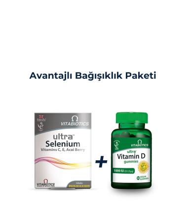 Vitabiotics Ultra Selenium + Ultra Vitamin D Gummies - Advantageous Immunity Pack