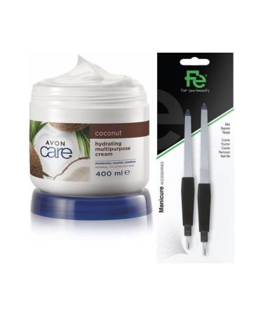 Avon Coconut Extract Multi-Purpose Cream 400 ml - Repellent Scraper File