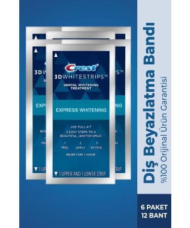 CREST 3D White 1 Hour Express 6 Paket / 12 Bant