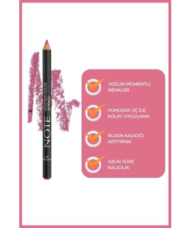 Note Cosmetics Ultra Rich Color Lip Pencil 04 Fuchsia - Pink - Buy Online on GoSupps.com