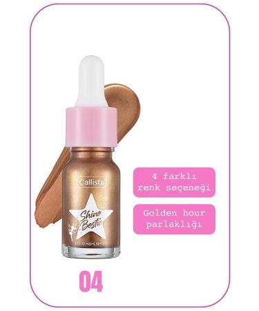 Callista Shine Bestie Highlighter Shimmering Liquid Illuminator - 04 Sunset Pixie - Buy Online on GoSupps.com