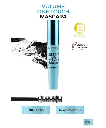 Note Cosmetics One Touch Mascara Water Proof