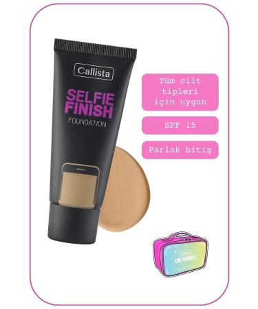 Callista Selfie Finish Spf 15 Shiny Finish Foundation - 150 Sand - Dark Beige - Buy Online on GoSupps.com